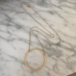 DOGEARED Karma circle necklace (large)
